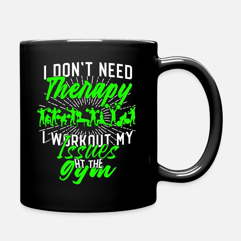 Gym - Full Colour Mug - black