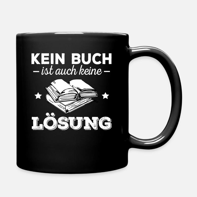 Wir lieben Bücher - Tasse einfarbig - Schwarz