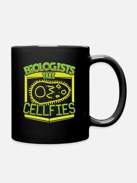 CellFies Biologe - Tasse einfarbig - Schwarz