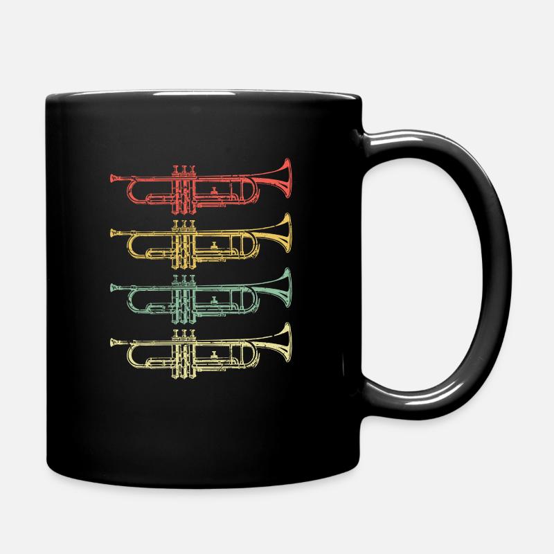 Trompete - Tasse einfarbig - Schwarz