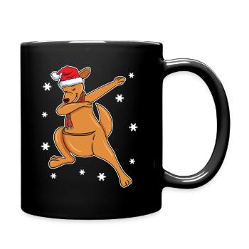 Kangaroo Funny Dabbing Dance Christmas Gift - Full Colour Mug - black - Right
