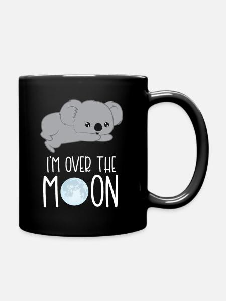 Koala Koala Ours Lune Cadeau Koalafan - Mug uni - noir