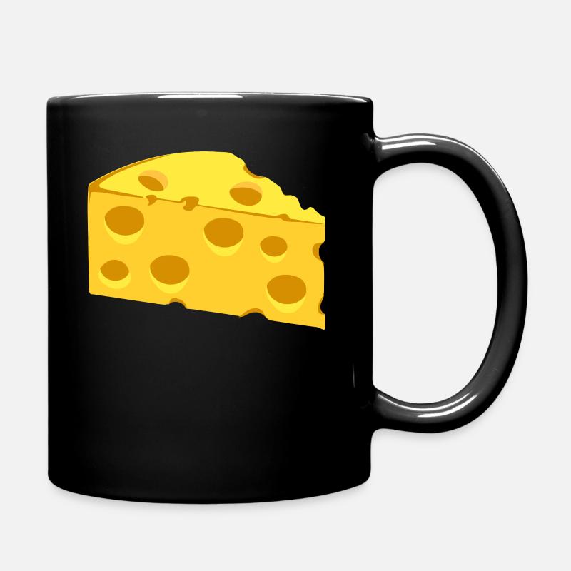 Fromage à trous - Mug uni - noir