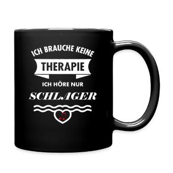 Schlager music music schlager heart gift idea - Full Colour Mug - black - Right