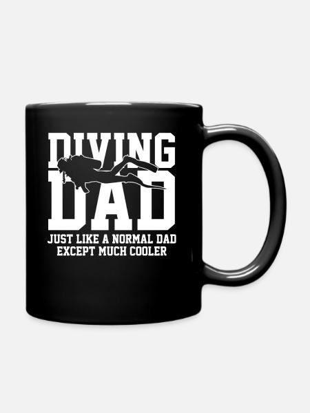 Plongée fête des pères - Mug uni - noir