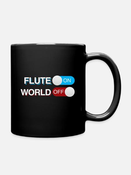 Flûte - Mug uni - noir