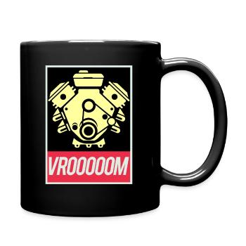 Le moteur V8 s'éteint! - Mug uni - noir - Droite