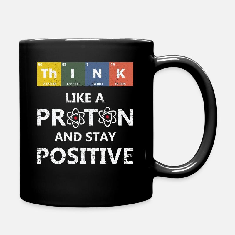 Wissenschaft Proton - Tasse einfarbig - Schwarz