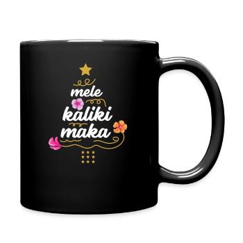 Mele Kalikimaka Hawaii Christmas Christmas tree - Full Colour Mug - black - Right