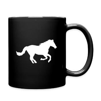 cheval - Mug uni - noir - Droite