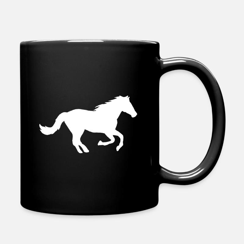 horse - Full Colour Mug - black