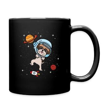 Cadeau de l'univers spatial Shih Tzu de l'astronaute - Mug uni - noir - Droite
