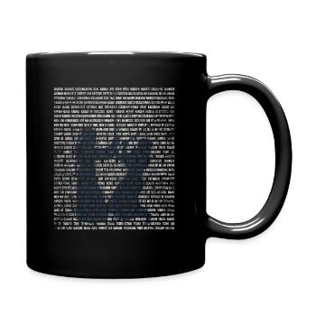 Kendo Japanisch Kampfsport Bambus Schwert Geschenk - Tasse einfarbig - Schwarz - Rechts