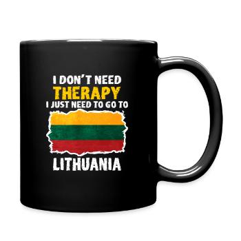 Lithuania - Full Colour Mug - black - Right