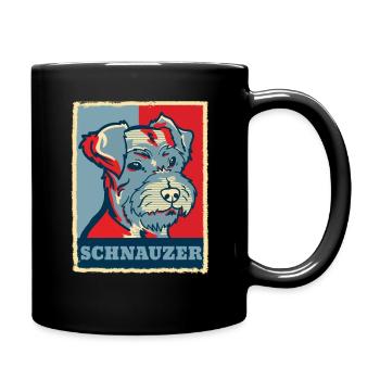 Schnauzer Dog Retro Vintage Gift - Mug uni - noir - Droite