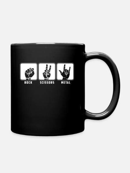 Jouer du métal rock - Mug uni - noir