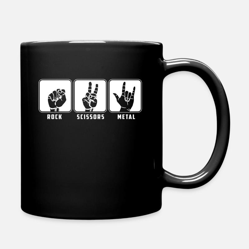 Jouer du métal rock - Mug uni - noir