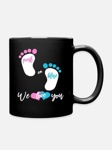 Fille ou garçon rose ou bleu - Mug uni - noir