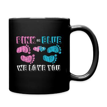 Pink or Blue - Full Colour Mug - black - Right