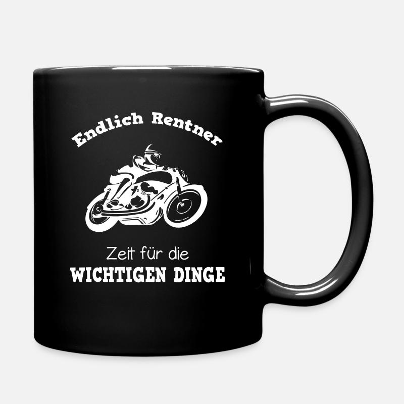 Moto locataire retraité - Mug uni - noir