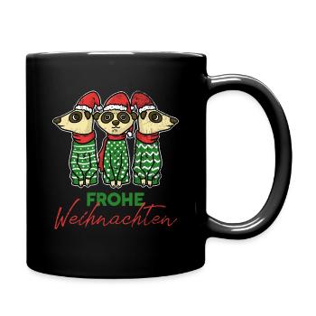Meerkat clan Christmas Santa Claus - Mok uni - zwart - Rechts
