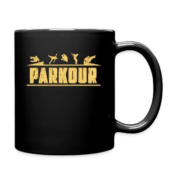 PARKOUR - Full Colour Mug - black - Right