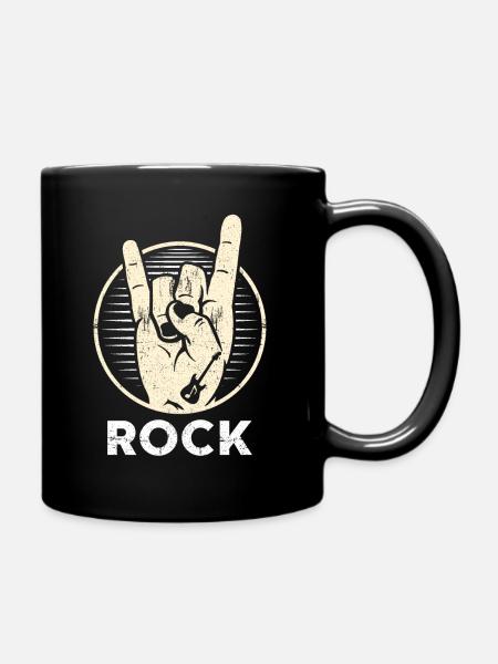 rock n roll - Mug uni - noir