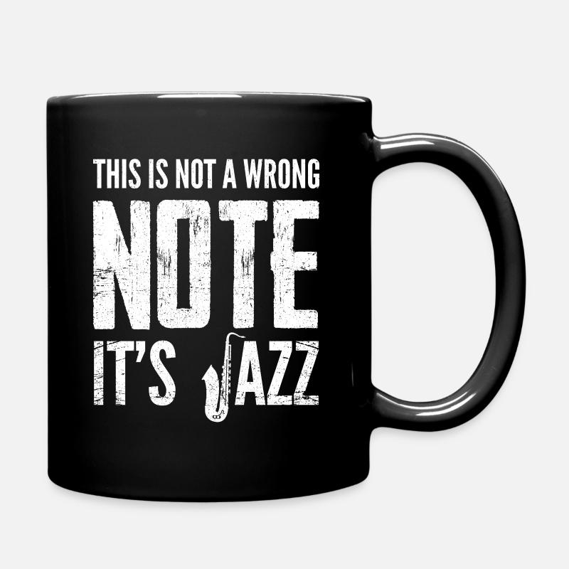 Jazz music - Full Colour Mug - black