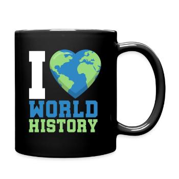 world history - Full Colour Mug - black - Right