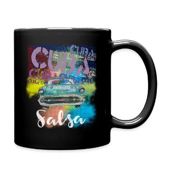 Salsa Cuba Havanna T-Shirt für Salsa Timba Tänzer - Tasse einfarbig - Schwarz - Rechts
