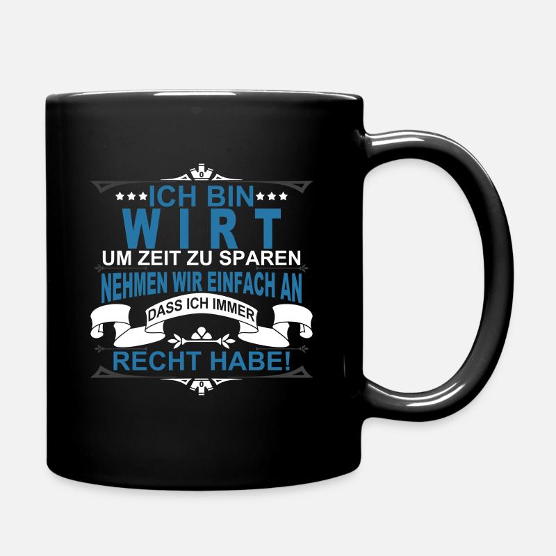 Wirt - Tasse einfarbig - Schwarz