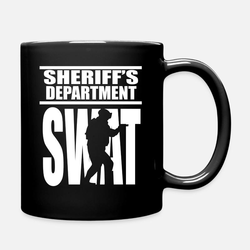SWAT Team SRT Sheriff pour LEO Off Duty Cops Loi - Mug uni - noir