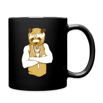 Gangster d'ours - Mug uni - noir - Droite