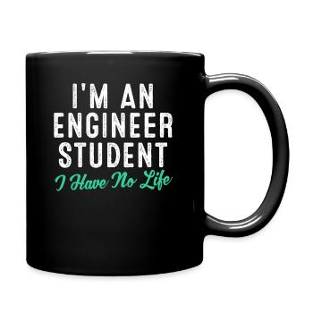 engineer - Full Colour Mug - black - Right