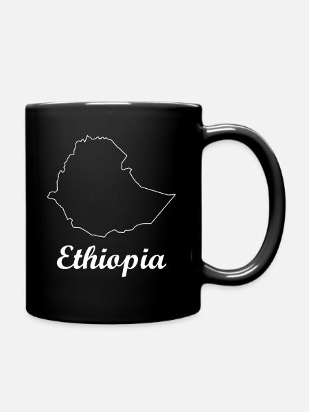Ethiopie Ethiopie Carte Carte - Mug uni - noir
