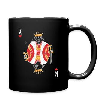 Jeu de cartes Koenig Card Poker - Mug uni - noir - Droite