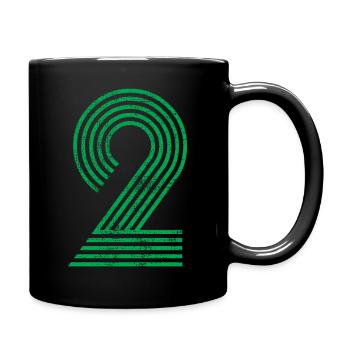 Two 2 Retro Jerseys 70s Sport Football - Full Colour Mug - black - Right