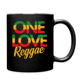 Reggae Musikliebhaber - Tasse einfarbig - Schwarz - Rechts