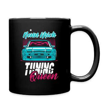 Tuning Königin Frau Tuner Tuning Auto Sportwagen - Tasse einfarbig - Schwarz - Rechts