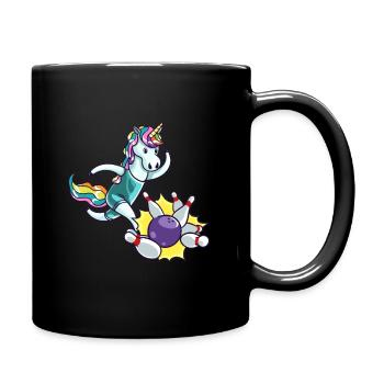 Bowling Skittles Licorne Player Cadeau Bowler - Mug uni - noir - Droite