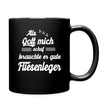 Funny Saying Tiler Gift Shirt - Full Colour Mug - black - Right