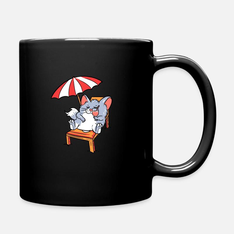 Chilling chinchilla gnawer chinchilla rabbit poison - Full Colour Mug - black