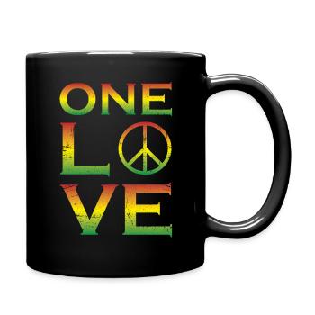 Love reggae - Full Colour Mug - black - Right