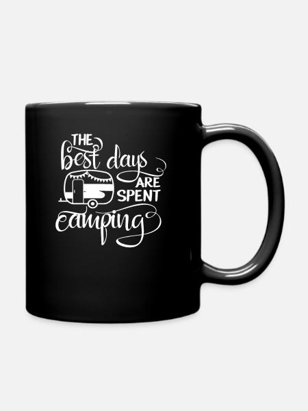 Camper Life T-Shirt Gift - Full Colour Mug - black