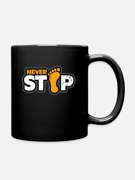 Füße Fuß Geschenk - Tasse einfarbig - Schwarz