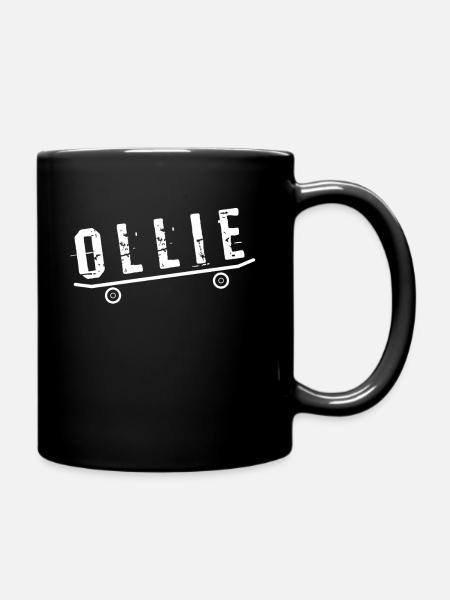 Skateboard Ollie - Full Colour Mug - black