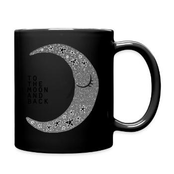 Moon | moon glitter - Full Colour Mug - black - Right