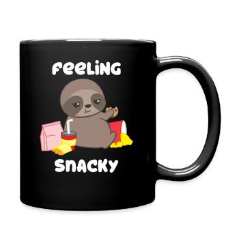 Sloth sloths - Sloth fan - Chubby - Full Colour Mug - black - Right