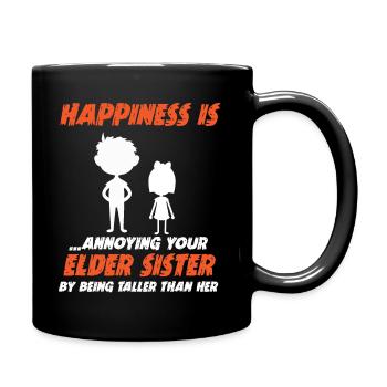 Drôle de frères et sœurs cadeau frère - Mug uni - noir - Droite
