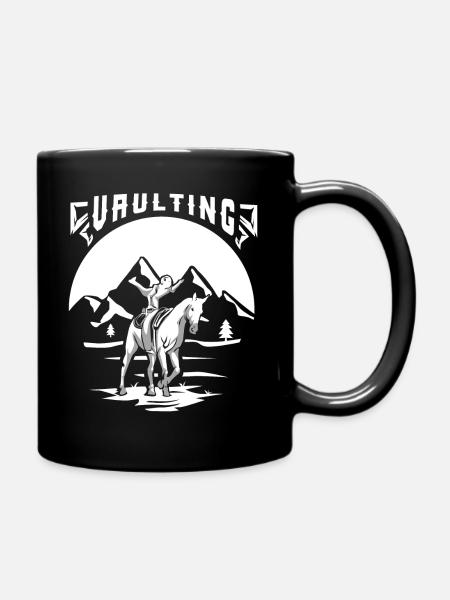 Equestrian vaulting gift - Full Colour Mug - black